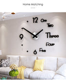 2020 Modern Wall Clock 3D Sticker