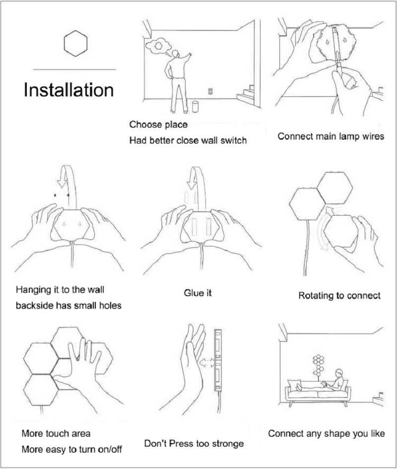 Touch Sensitive and Creative Hexa Lights