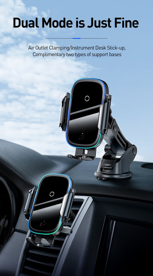 Auto Sensor Holder and Qi Wireless Charge for Car