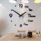 2020 Modern Wall Clock 3D Sticker