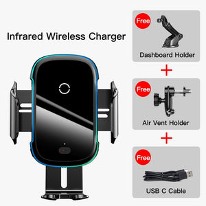 Auto Sensor Holder and Qi Wireless Charge for Car