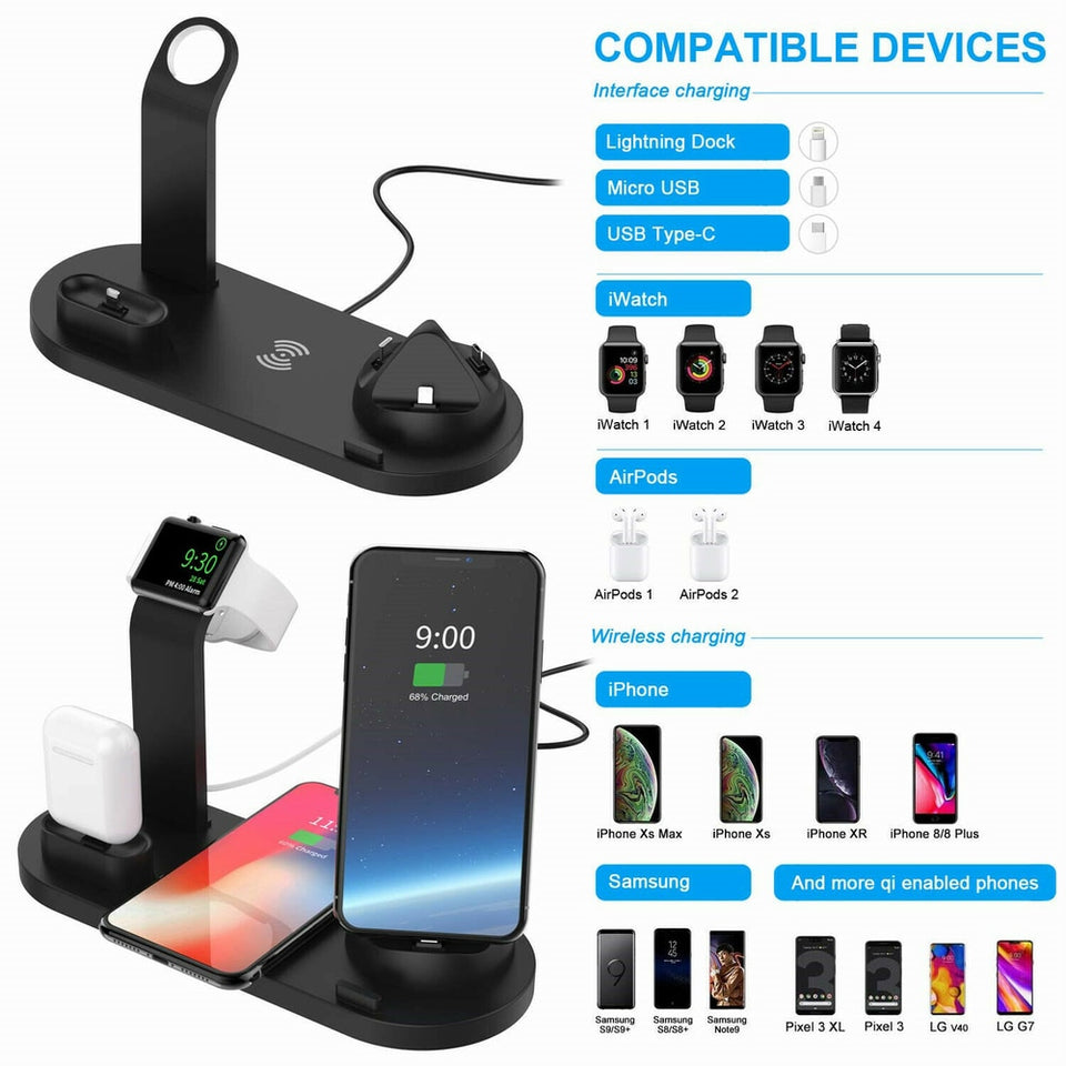 4 in 1 Qi Wireless Charger