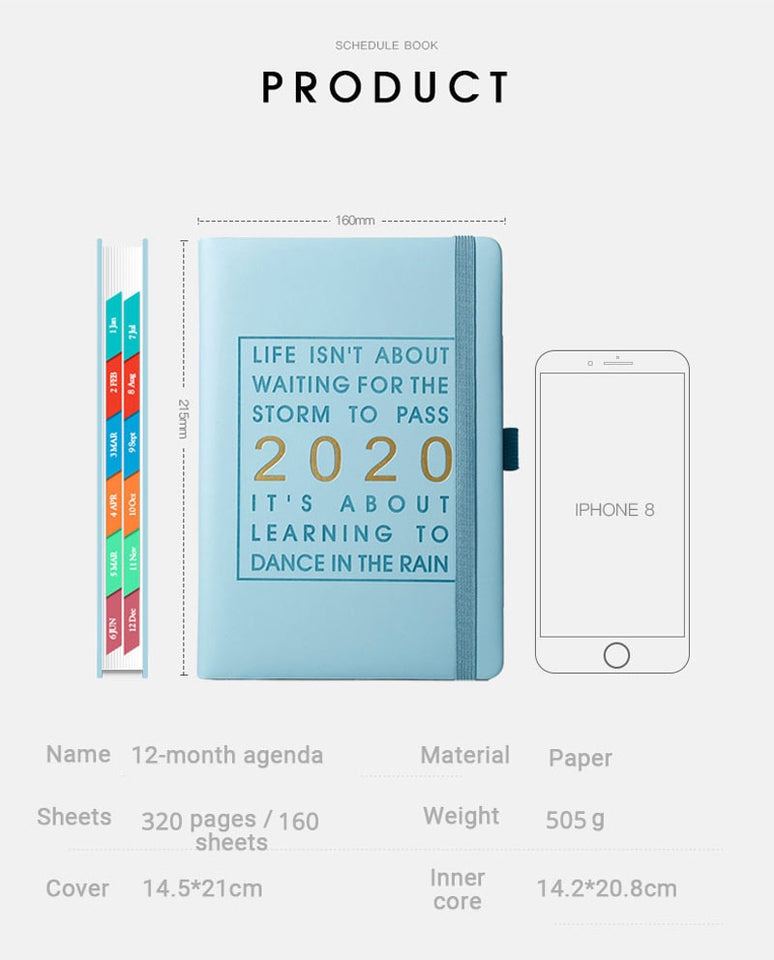 New Fashion 2020 Year A5 Agenda Planner