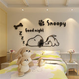 3D Cartoon Dog Wall Sticker for Kids Room