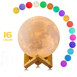 Stylish 3d Crystal Moon Night Lamp